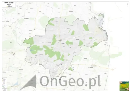 Mapa gminy Mircze